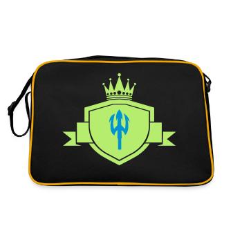 Trident Coat of Arms - Retro Bag - black/gold - Back