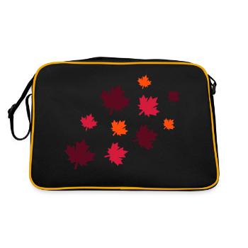 Feuilles d’érable - Sac Retro - noir/or - Dos