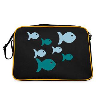 Pisces - Retro Bag - black/gold - Back