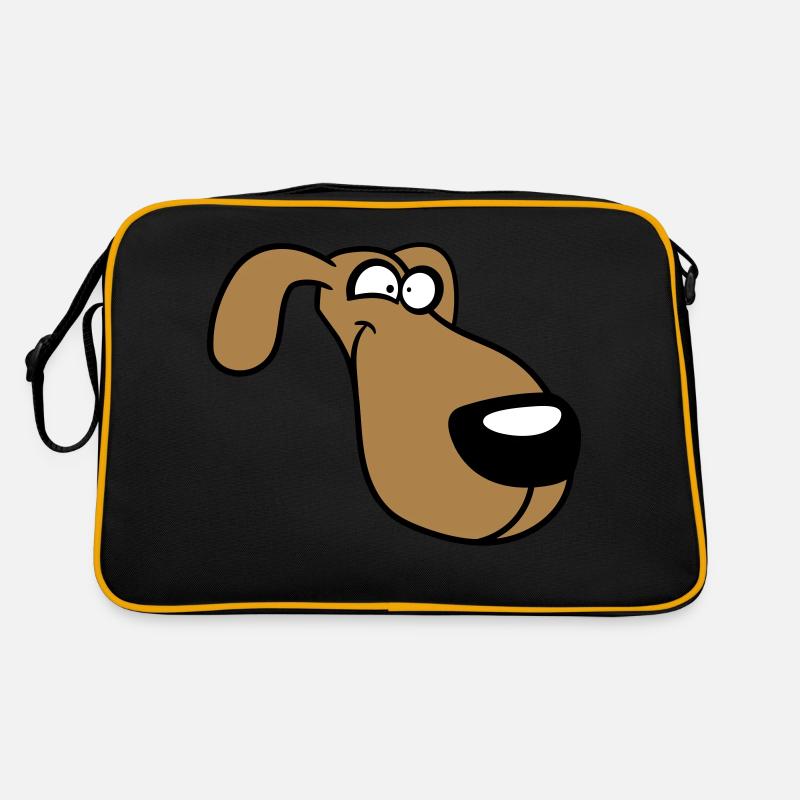 Dog Face Funny Silly Funny Crazy Comic Retro Bag