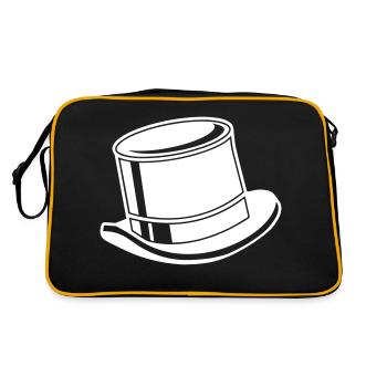 Haut-de-forme - Sac Retro - noir/or - Dos