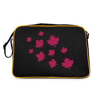 Feuilles d’érable - Sac Retro - noir/or - Dos