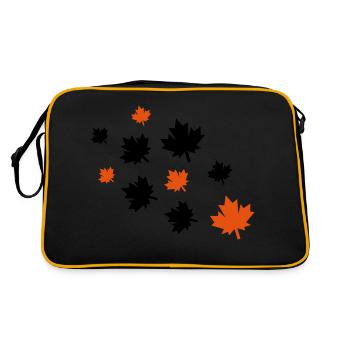 Feuilles d’érable - Sac Retro - noir/or - Dos