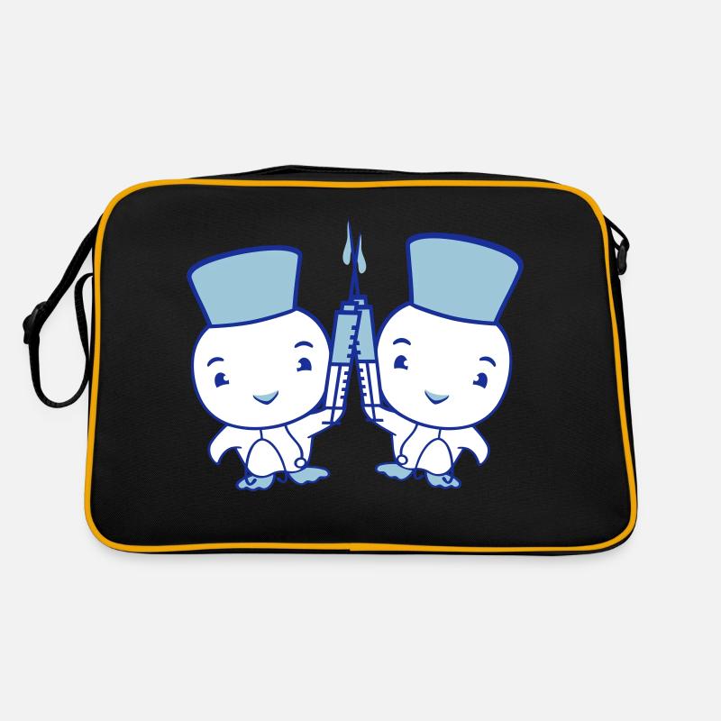 2 Canards Infirmière Docteur Seringue Amis Équipage Sac Retro