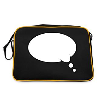 Pensée : Bubble Design - Sac Retro - noir/or - Dos