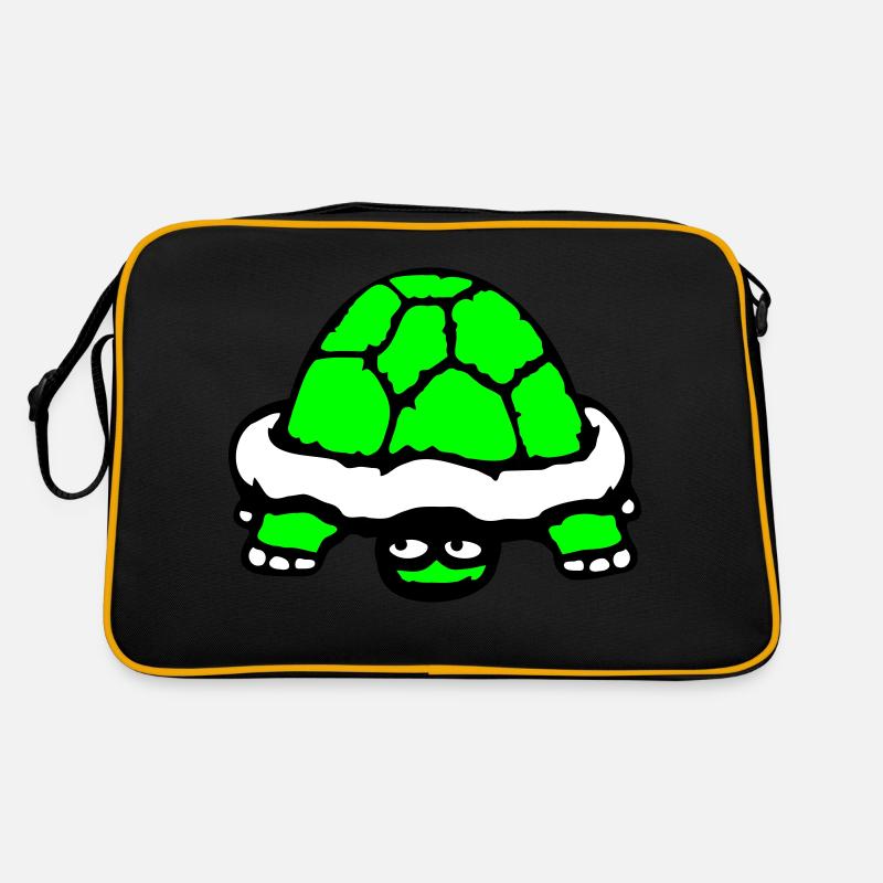 tortue cachée timide sourire drôle Sac Retro