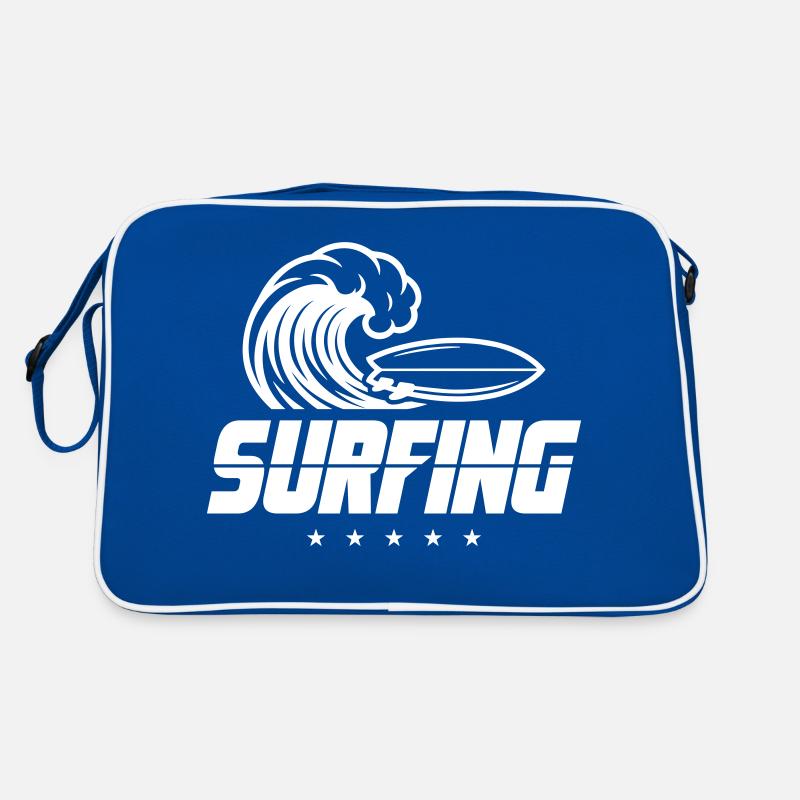 Surfing Surfboard Retro Tasche