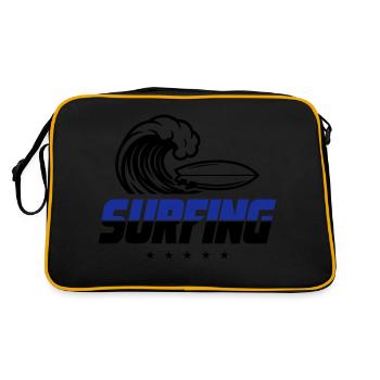 Surfing Surfboard - Retro Bag - black/gold - Back