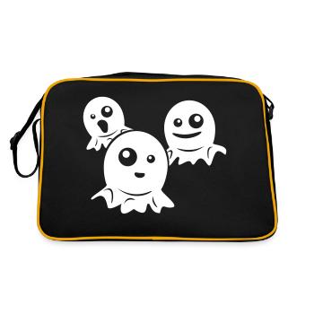 How scary... - Retro Tasche - Schwarz/Gold - Hinten