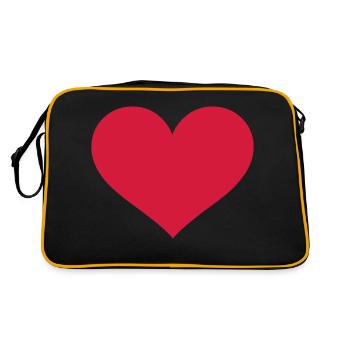 Coeur - cœur - Sac Retro - noir/or - Dos