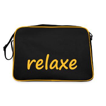 relaxe - Retro Tasche - Schwarz/Gold - Hinten
