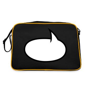 Two-tone comic bubble - Retro Bag - black/gold - Back