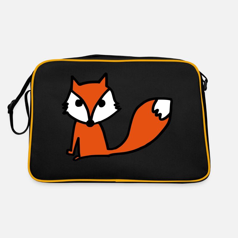 Cute Fox t-shirt Retro Tasche