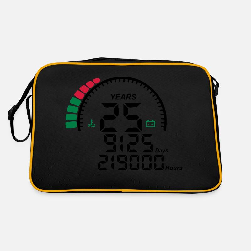 compteur anniversaire years ans 25 Sac Retro