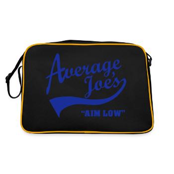 Average Joe’s – Aim Low - Sac Retro - noir/or - Dos