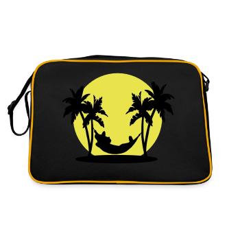 sieste mexicaine - Sac Retro - noir/or - Dos