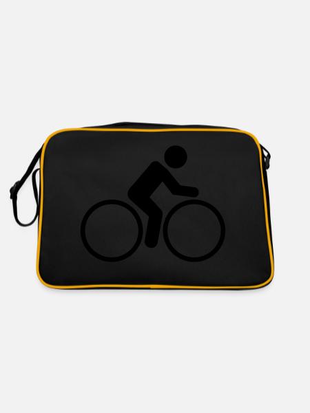 Bicycle bike - Retro Bag - black/gold - Back