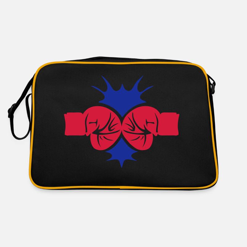 Boxhandschuh Auswirkungen ein Retro Tasche