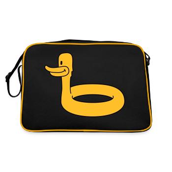 Duck Swimming Ring - Retro Bag - black/gold - Back