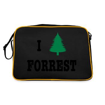 I heart Forrest - Sac Retro - noir/or - Dos