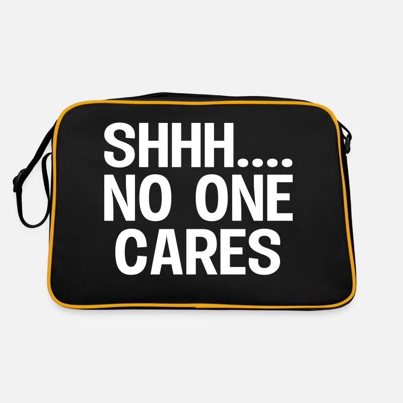 SHH... No one cares Retro Tasche