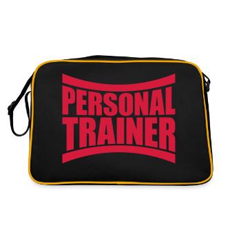 Entraîneur personnel avec logo - Sac Retro - noir/or - Dos