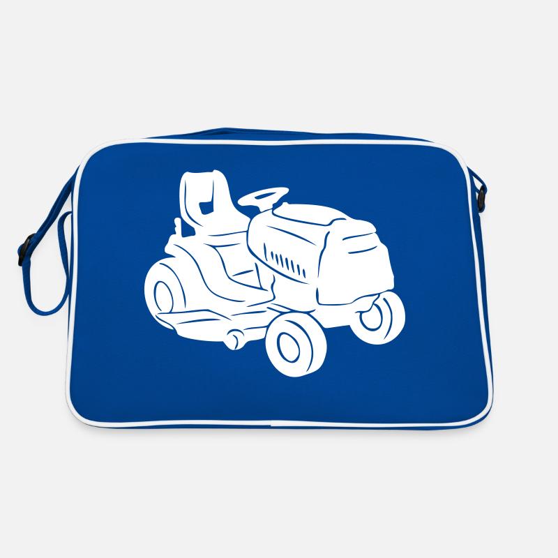 Gardening Mower Gardener Lawn Vector Retro Bag