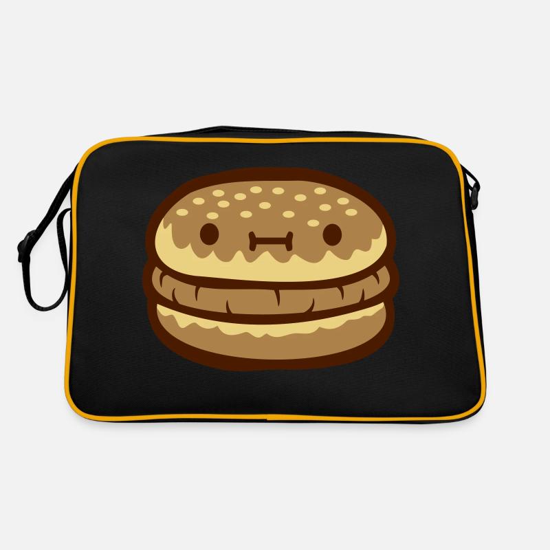 Cheeseburger mignon visage Sac Retro