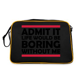 vie ennuyeuse sans moi - Sac Retro - noir/or - Dos