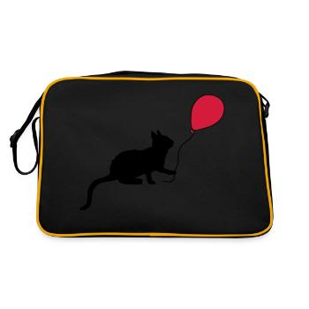 Red Balloon Kitten joue - Sac Retro - noir/or - Dos