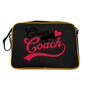 Heart Cheer Coach Megaphone - Retro Bag - black/gold - Back