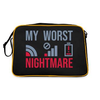Symboles mon pire cauchemar - Sac Retro - noir/or - Dos