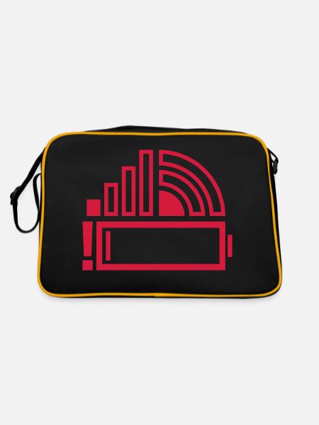 Icons Smartphone Bad Icons - Retro Bag - black/gold - Back