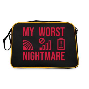 Ennuyer mon pire cauchemar - Sac Retro - noir/or - Dos