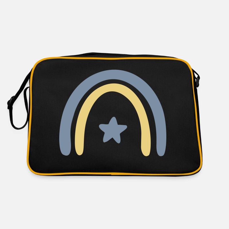 Étoile arc-en-ciel Sac Retro