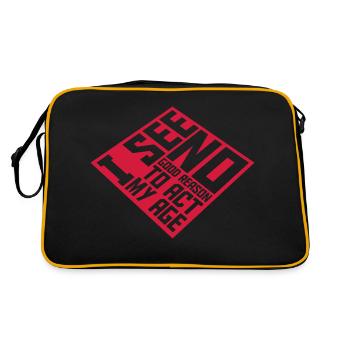 to act my age - Retro Bag - black/gold - Back