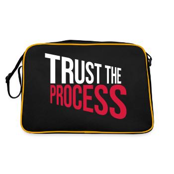 trust the process Quote - Retro Bag - black/gold - Back