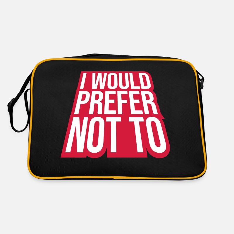 Je préfère ne pas Sac Retro