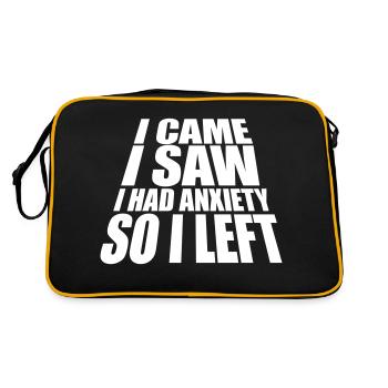 J’avais de l’anxiété en disant - Sac Retro - noir/or - Dos