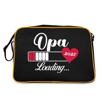opa loading 2025 - Retro Tasche - Schwarz/Gold - Hinten