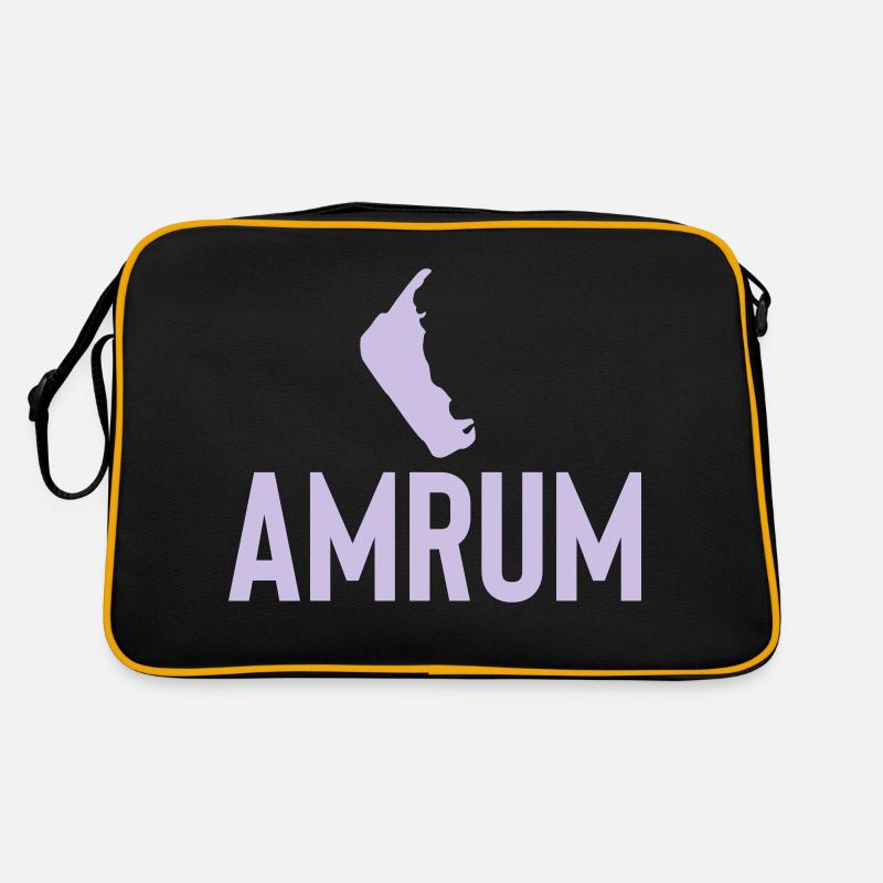 Amrum, Insel, Urlaub Retro Tasche