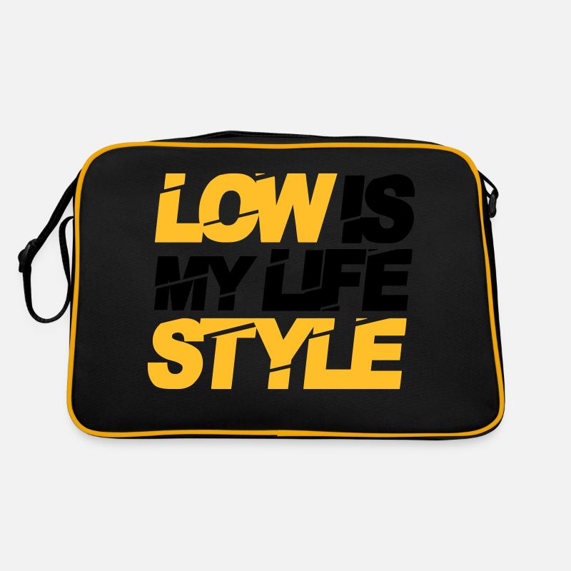 low is my lifestyle Retro Tasche
