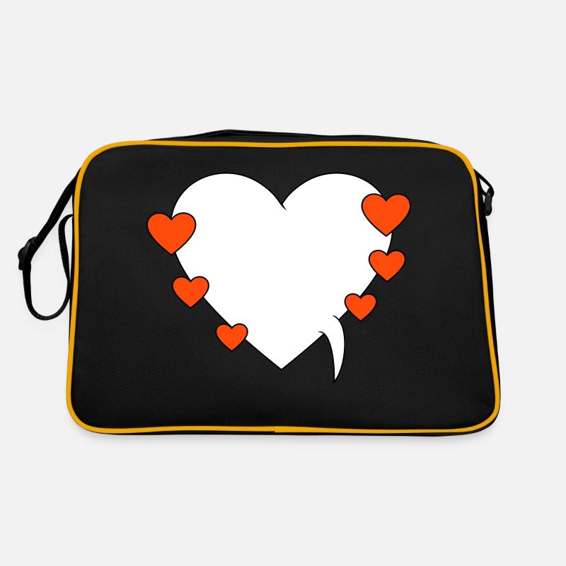 Bulle de dialogue avec des cœurs Sac Retro