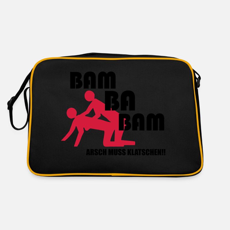 Arsch muss klatschen Bam ba Bam Retro Tasche