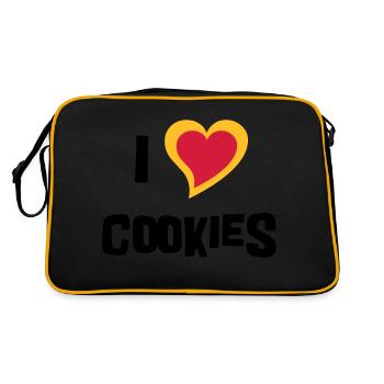 J'Aime les Biscuits - Sac Retro - noir/or - Dos
