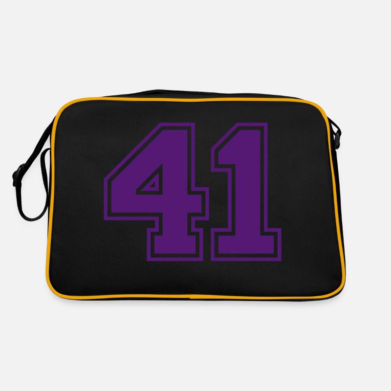 41 - Retro Tasche - Schwarz/Gold