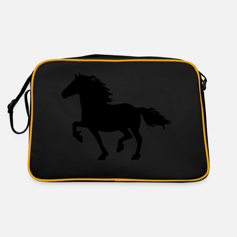Friese - Retro Tasche - Schwarz/Gold