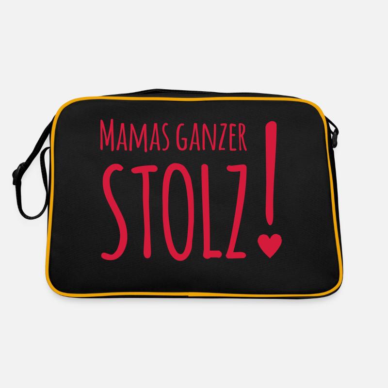 Mamas ganzer Stolz (dh) - Retro Tasche - Schwarz/Gold