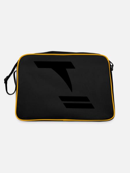 Tornado - Retro Tasche - Schwarz/Gold - Hinten