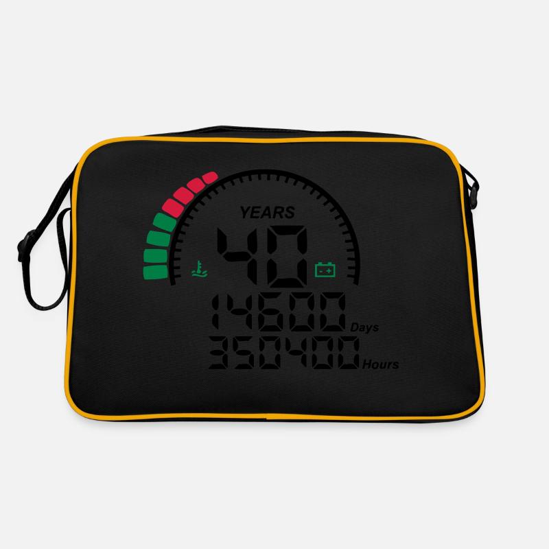 years 40 years anniversary meter Retro Bag